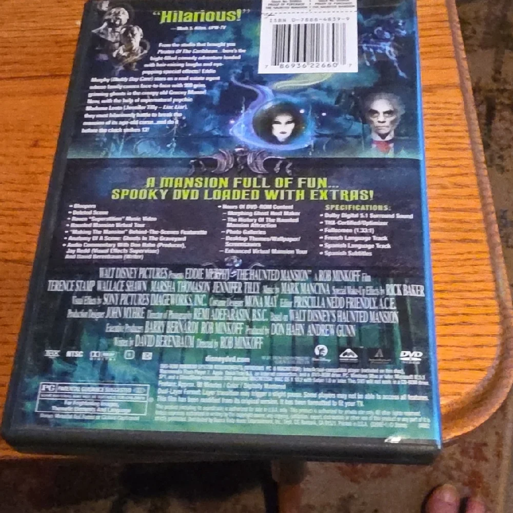 The Haunted Mansion DVD